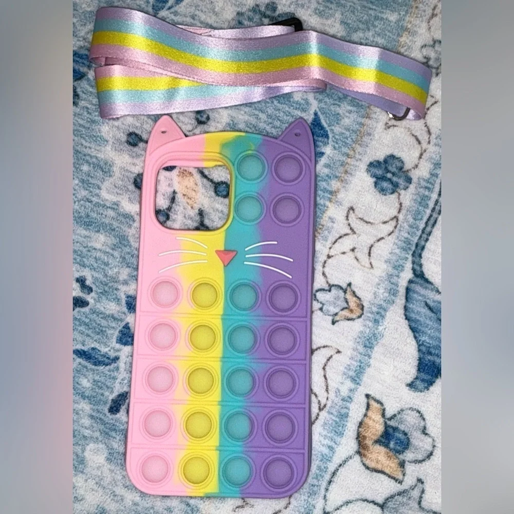 Rainbow Cat iPhone 13 Pro Max Case